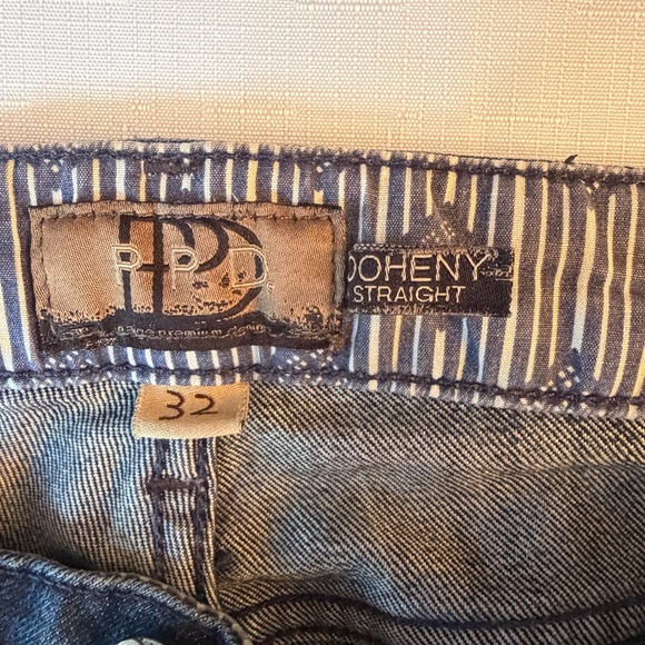 PAIGE PREMIUM DENIM (PPD) MEN'S JEANS SIZE 32 DARK WASH DOHENY STRAIGHT LEG - Picture 5 of 11